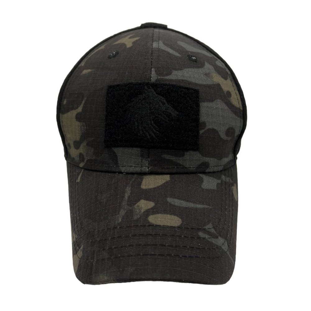 FIELDCRAFT Adjustable Tactical Trucker Hat - Black Camo